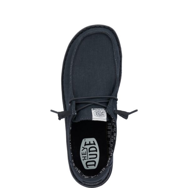 Wendy Stretch Canvas Wide - Black/Black