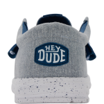 Wally Funk Heathered Knit - Grey Blue