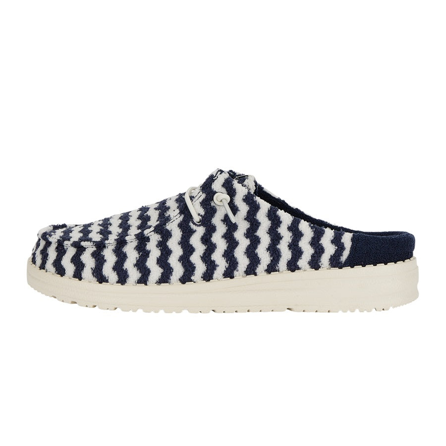 Wendy Slip Terry Stripe - Navy Blazer/Egret