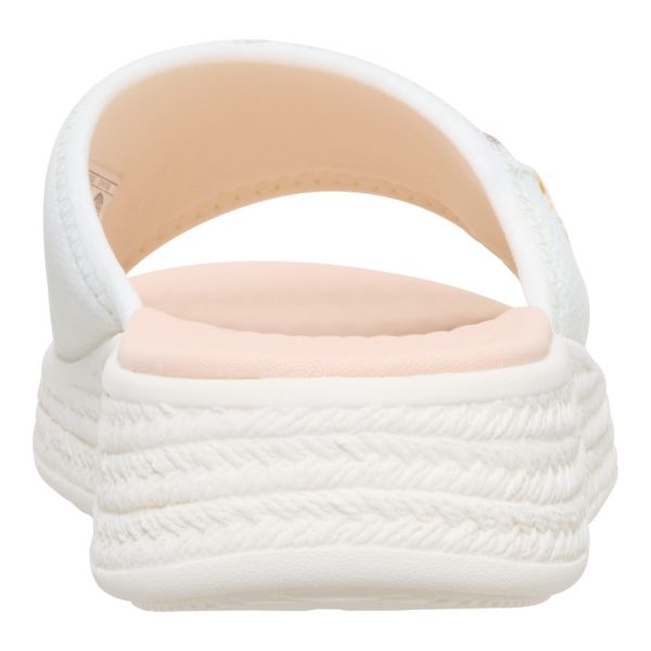 Tide Espadrille Slide - Off White/Tan