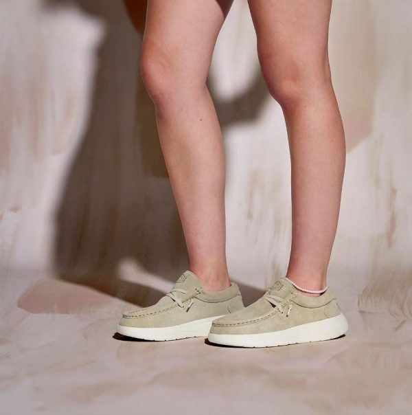 Wendy Comf Suede - Stone Grey/Silver Birch