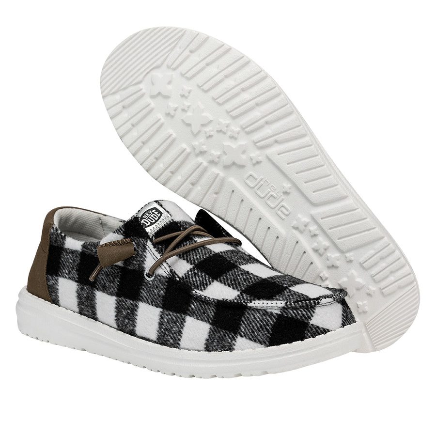 Wendy Buffalo Plaid - White and Black Plaid - Image 3