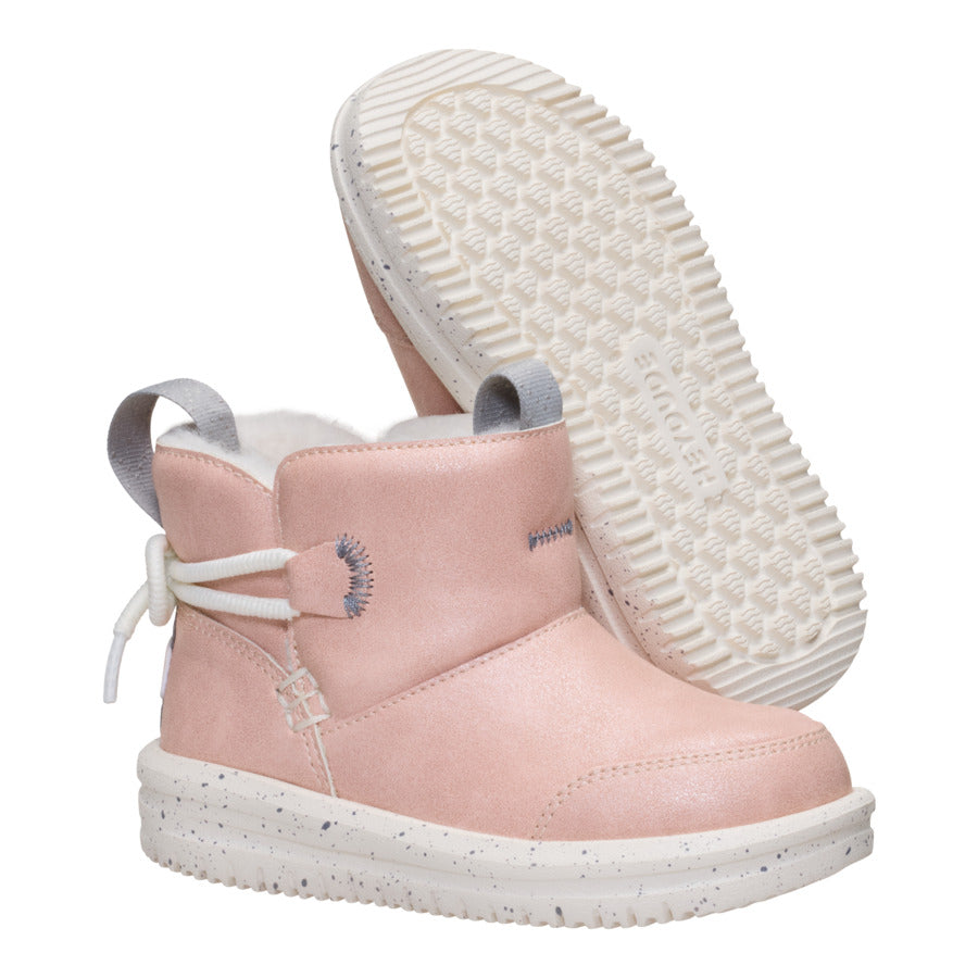 Camden Bow Boot Toddler Cozy - Sparkle Pink - Image 3