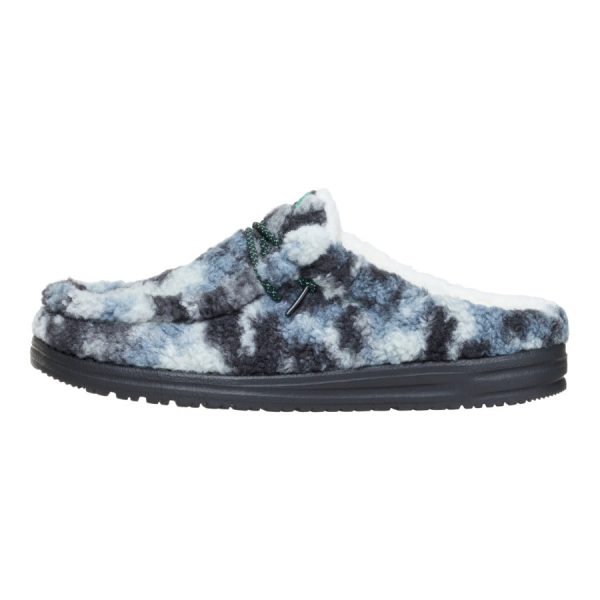 Wally Slipper Cozy Camo - Stormy Blue/Camo