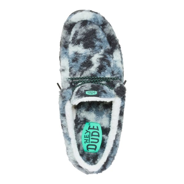 Wally Slipper Cozy Camo - Stormy Blue/Camo