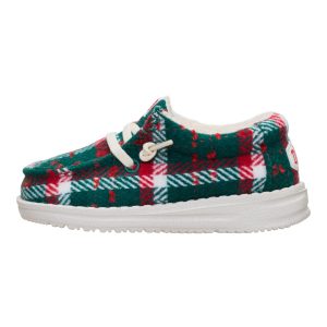 Wally Toddler Confetti Plaid Cozy - Red/Green/Multi