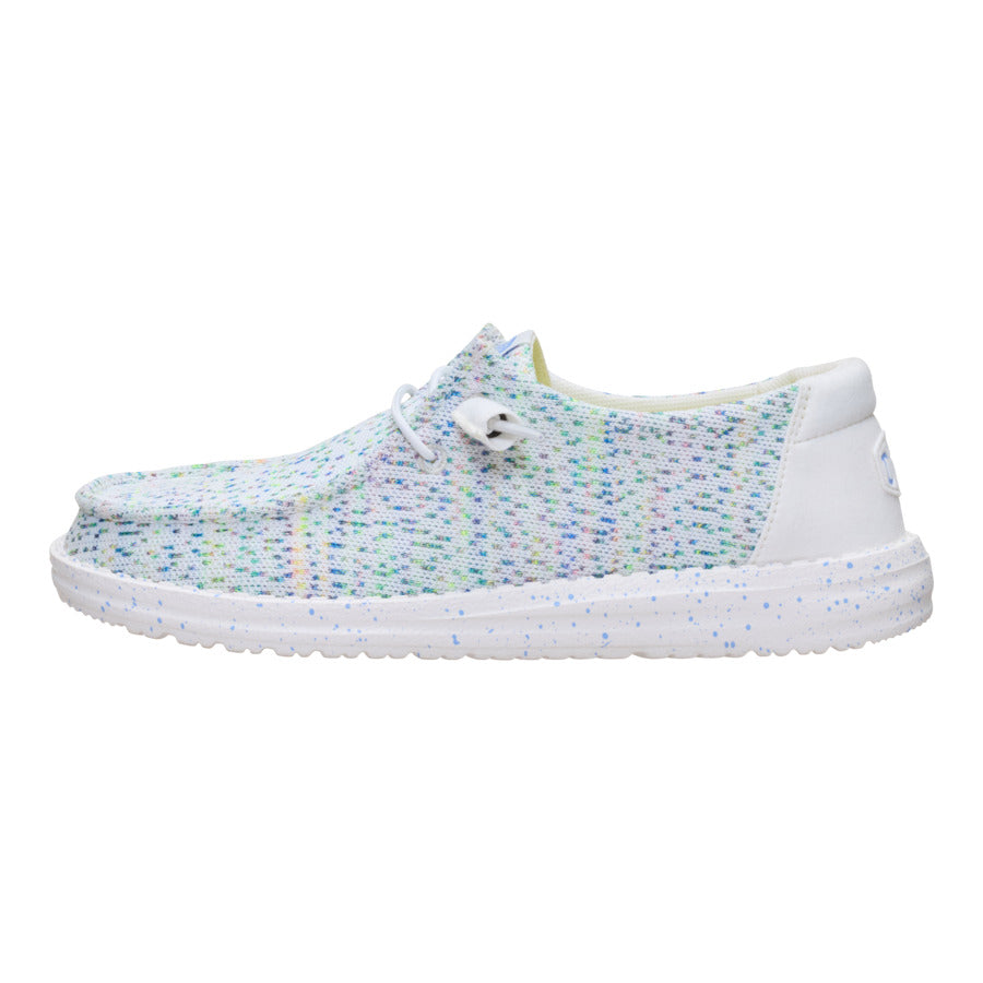 Wendy Stretch Speckle - White/Multi